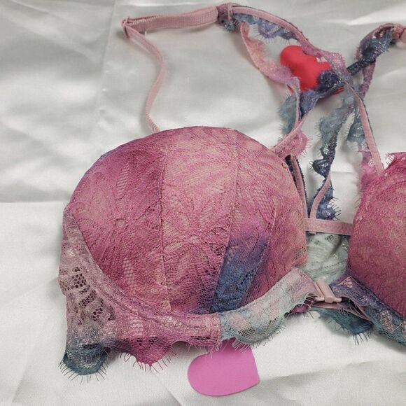 VS Pink Date Racerback Front Closure Shimmer - Picture 2 of 6